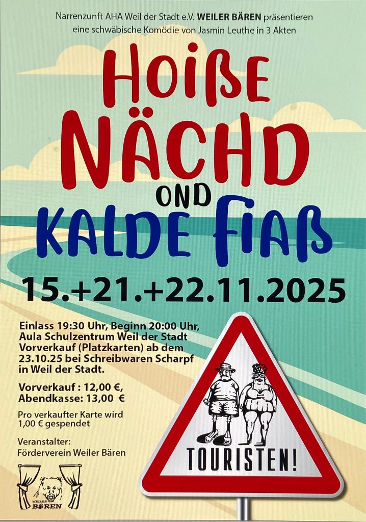 Hoiße Nächd ond Kalde Fiaß Plakat
